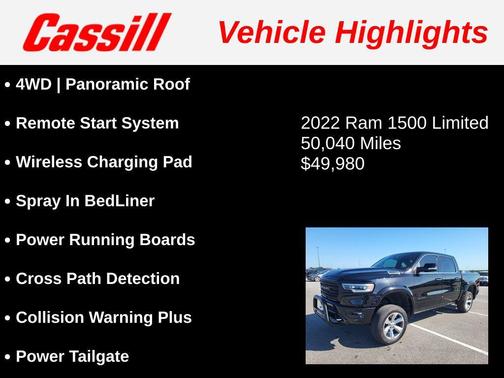 Diamond Black Crystal Pearlcoat 2022 RAM 1500 Limited