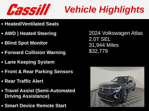 2024 Volkswagen Atlas 2.0T SEL