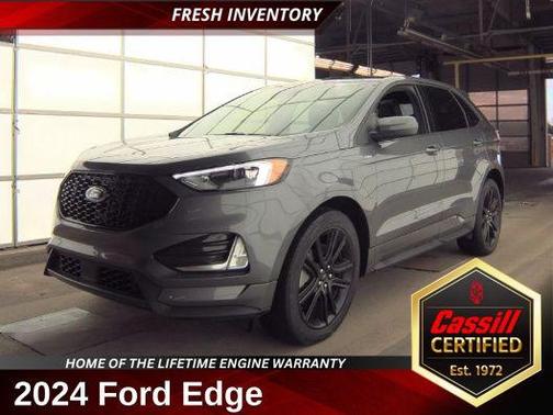Carbonized Gray Metallic 2024 Ford Edge ST Line