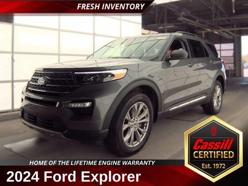 Gray Metallic 2024 Ford Explorer XLT