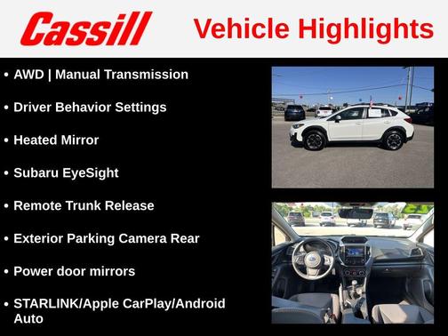 Crystal White Pearl 2023 Subaru Crosstrek Premium