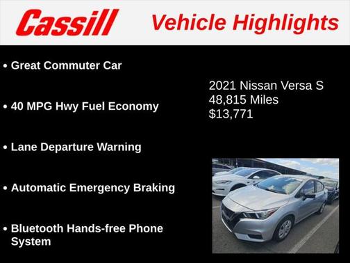 2021 Nissan Versa 1.6 S