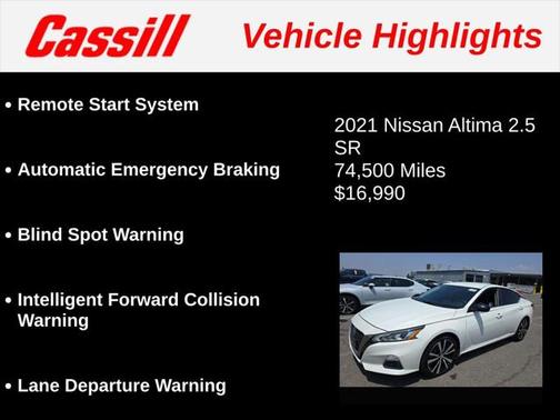 2021 Nissan Altima SR FWD