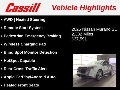 Gun Metallic 2025 Nissan Murano SL
