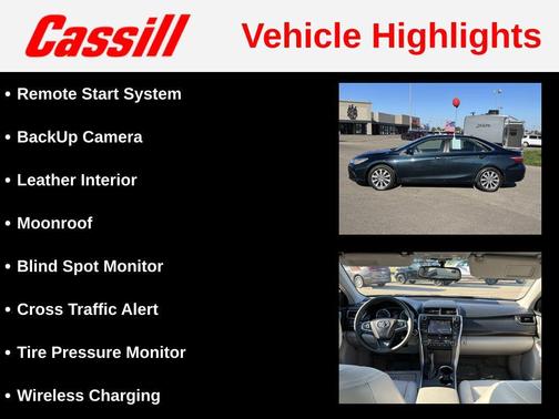 Midnight Black Metallic 2016 Toyota Camry XLE