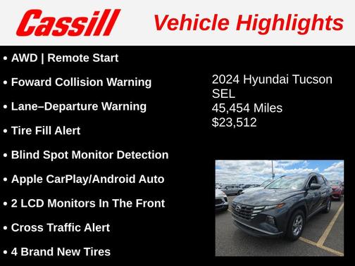 Dark Gray Metallic 2024 Hyundai TUCSON SEL