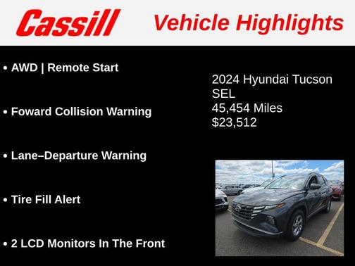 Dark Gray Metallic 2024 Hyundai TUCSON SEL