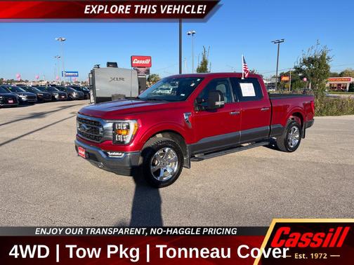 Red 2021 Ford F-150 XLT