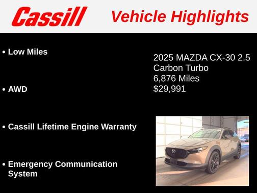 Zircon Sand Metallic 2025 Mazda CX-30 2.5 Carbon Turbo