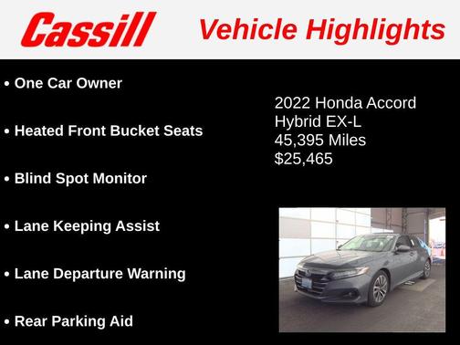 2022 Honda Accord Hybrid EX-L