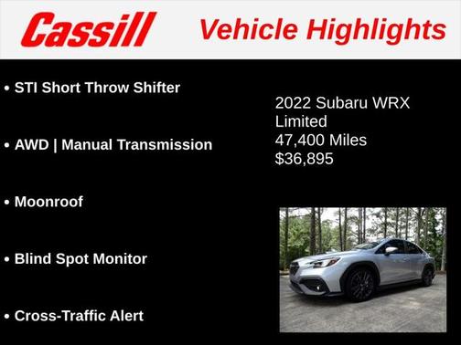 2022 Subaru WRX Limited