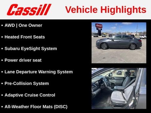 Gray Metallic 2018 Subaru Legacy Premium