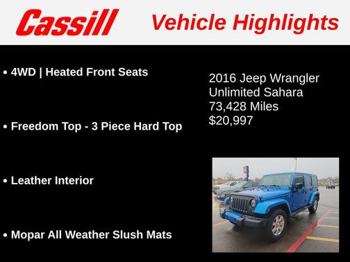 2016 Jeep Wrangler Unlimited Sahara