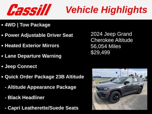 Baltic Gray Metallic Clearcoat 2024 Jeep Grand Cherokee Altitude
