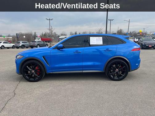 Blue 2020 Jaguar F-PACE SVR P550 AWD Automatic
