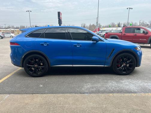 Blue 2020 Jaguar F-PACE SVR P550 AWD Automatic