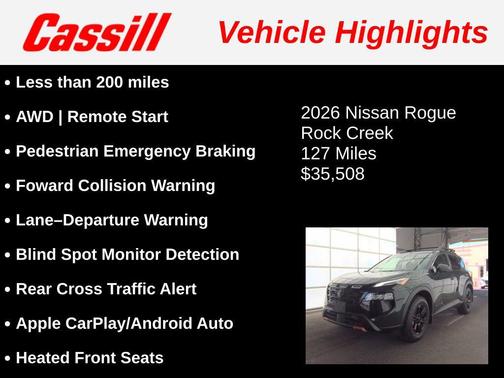 Obsidian Green 2026 Nissan Rogue Rock Creek