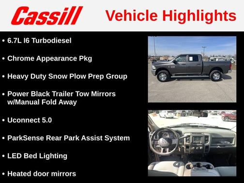 Granite Crystal Metallic Clearcoat 2017 RAM 3500 Tradesman Crew Cab 4x4 6'4' Box