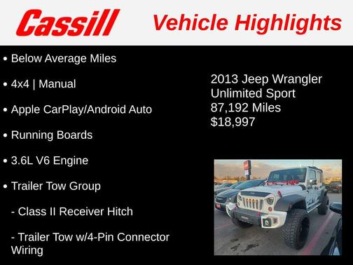 2013 Jeep Wrangler Unlimited Sport