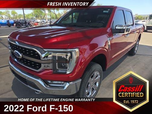 Red Metallic 2022 Ford F-150 King Ranch
