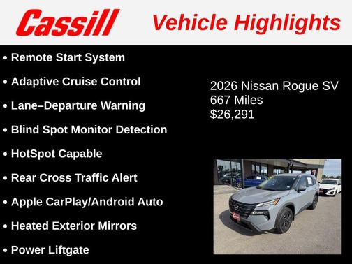 Boulder Gray Pearl 2026 Nissan Rogue SV