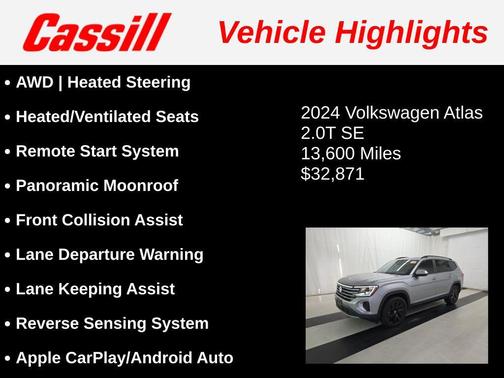 2024 Volkswagen Atlas 2.0T SE w/Technology 4MOTION