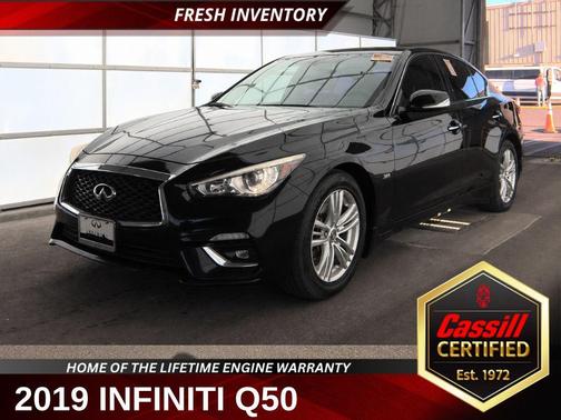 Black Obsidian 2019 INFINITI Q50 3.0t LUXE