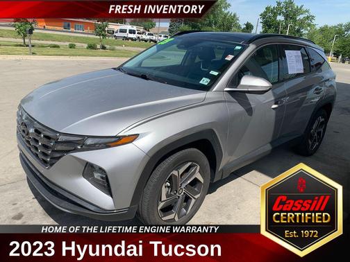 Shimmering Silver 2023 Hyundai TUCSON Hybrid Limited