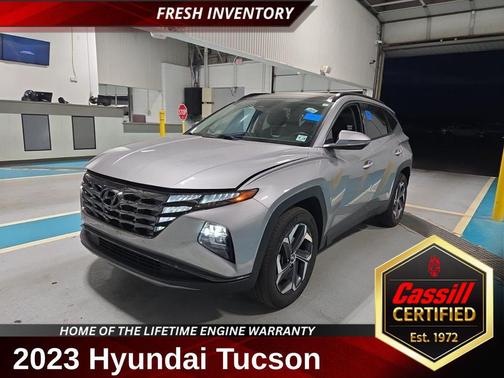 Shimmering Silver 2023 Hyundai TUCSON Hybrid Limited