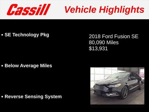 2018 Ford Fusion SE