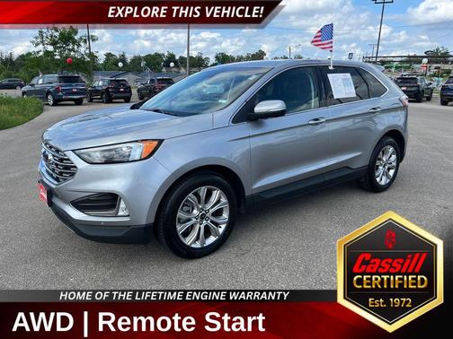 Silver Metallic 2024 Ford Edge Titanium