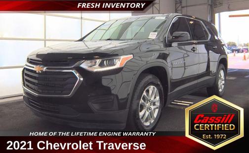 Mosaic Black Metallic 2021 Chevrolet Traverse LS