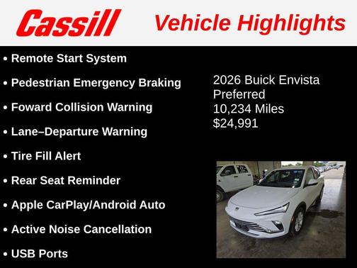 Summit White 2026 Buick Envista Preferred FWD