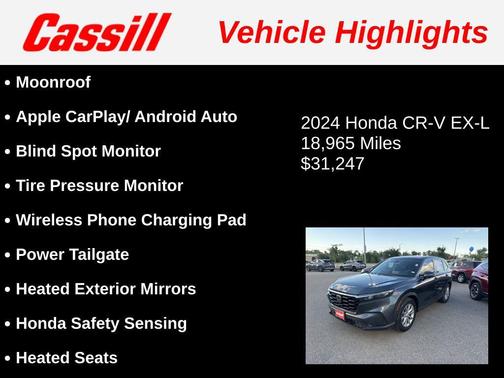 Gray 2024 Honda CR-V EX-L 2WD