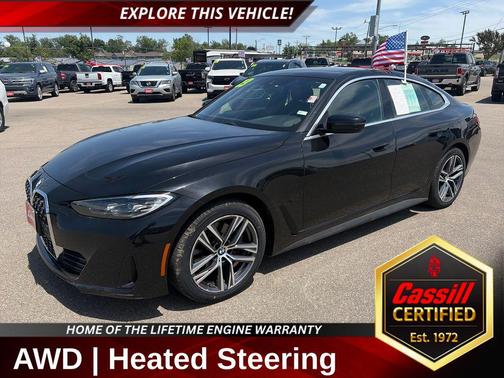 Black Sapphire Metallic 2023 BMW 430 Gran Coupe i xDrive