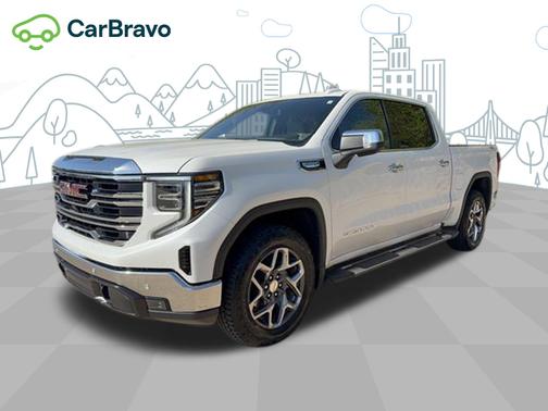 White Frost Tricoat 2024 GMC Sierra 1500 SLT