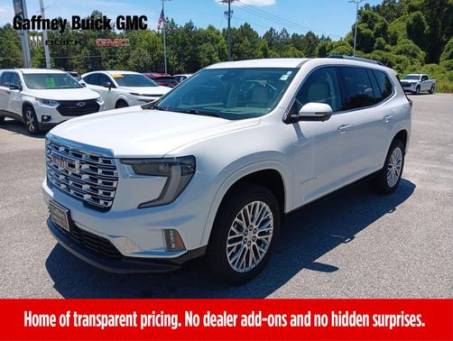 White Frost Tricoat 2024 GMC Acadia Denali