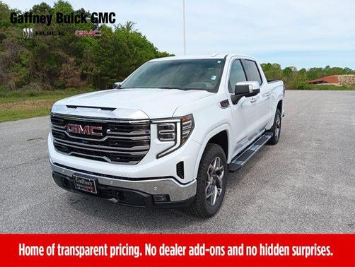 Glacier White Tricoat 2026 GMC Sierra 1500 SLT