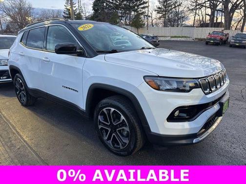 Bright White Clearcoat 2022 Jeep Compass Limited