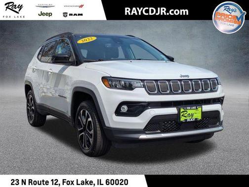 Bright White Clearcoat 2022 Jeep Compass Limited