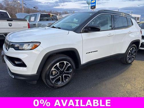 Bright White Clearcoat 2022 Jeep Compass Limited