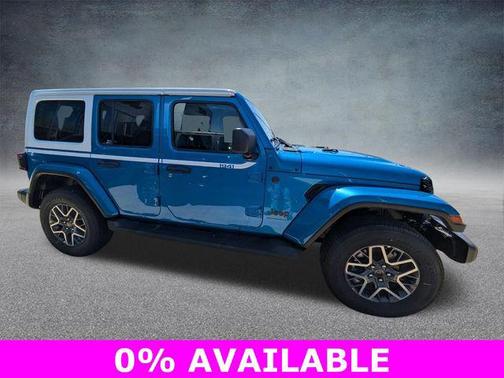Hydro Blue Pearlcoat 2026 Jeep Wrangler 4-Door Sahara 4x4