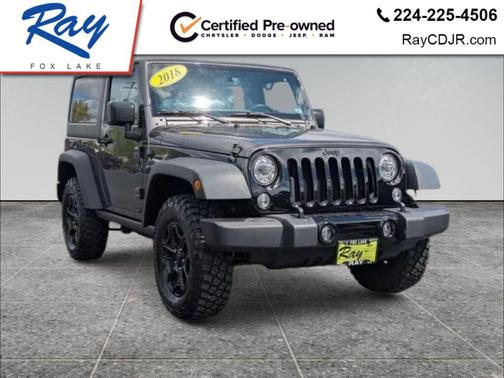 Granite Crystal Metallic Clearcoat 2018 Jeep Wrangler JK Willys Wheeler W