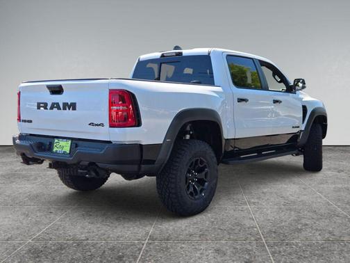 Bright White Clearcoat 2026 RAM 1500 RHO Crew Cab 4x4 5'7' Box