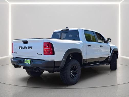 Bright White Clearcoat 2026 RAM 1500 RHO Crew Cab 4x4 5'7' Box