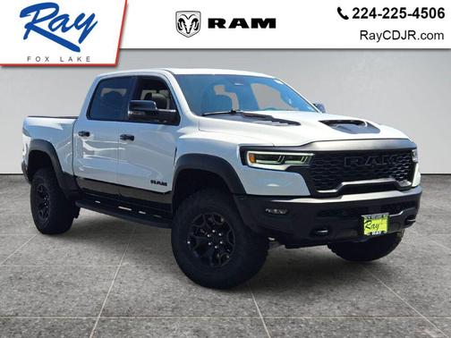 Bright White Clearcoat 2026 RAM 1500 RHO Crew Cab 4x4 5'7' Box