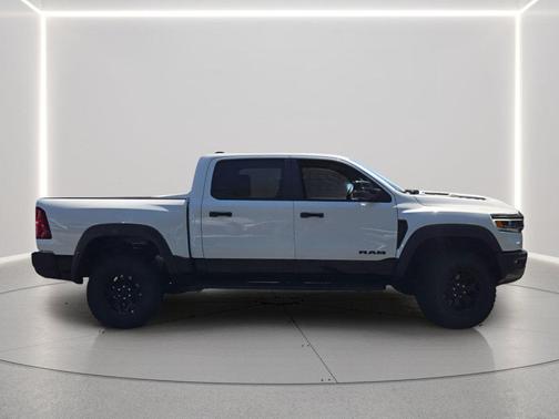 Bright White Clearcoat 2026 RAM 1500 RHO Crew Cab 4x4 5'7' Box