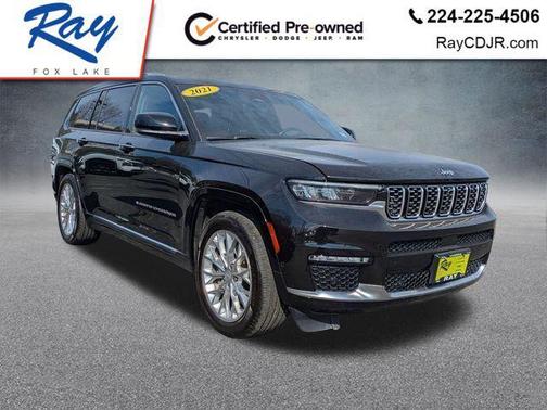 Diamond Black Crystal Pearlcoat 2021 Jeep Grand Cherokee L Summit