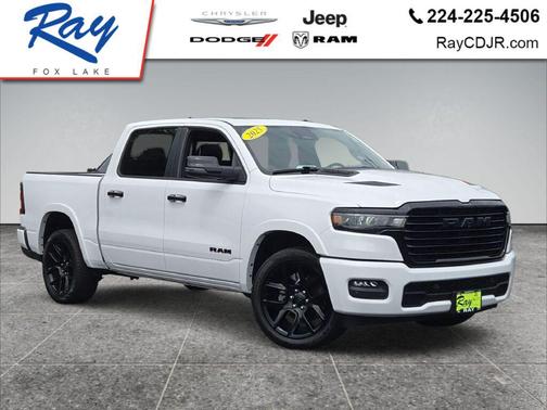 Bright White Clearcoat 2025 RAM 1500 Laramie