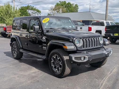 Black 2024 Jeep Wrangler 4-Door Sahara